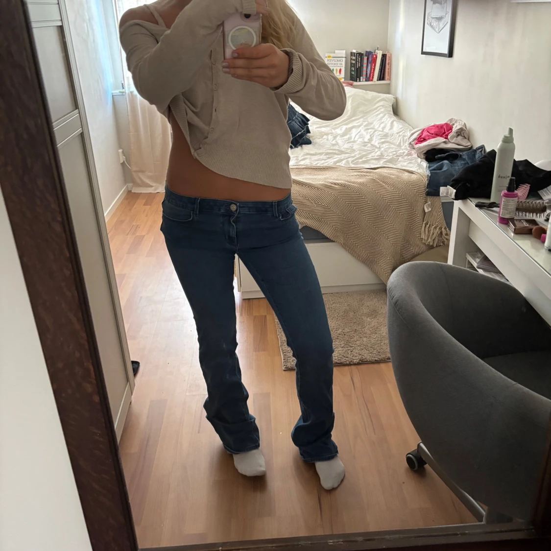 Lågmidjade jeans  - 1