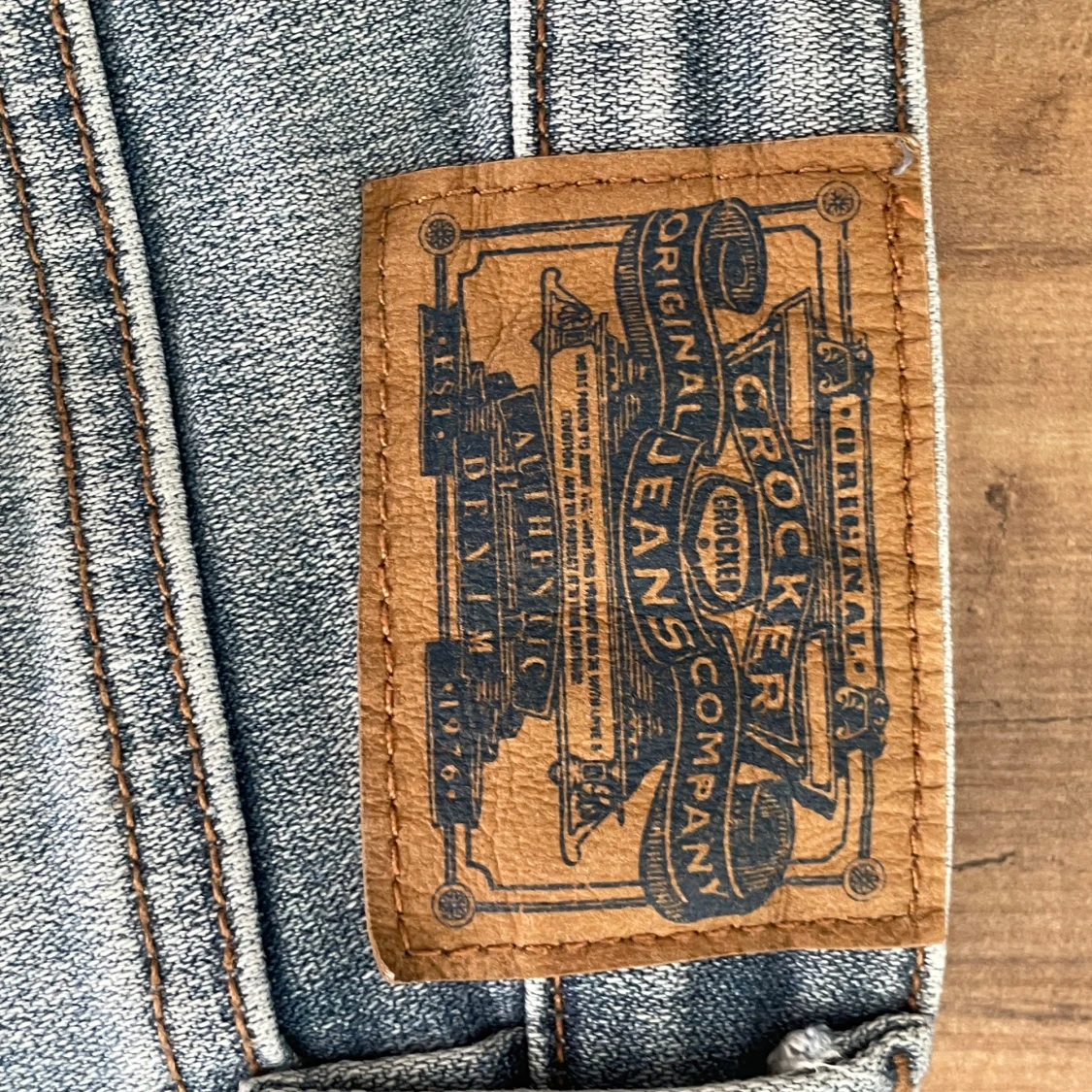 Blå jeansshorts från Crocker  - 2