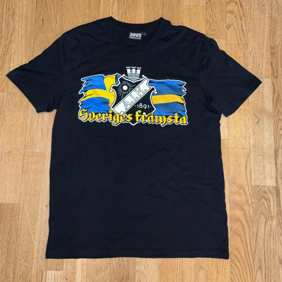 Svart AIK t-shirt med tryck