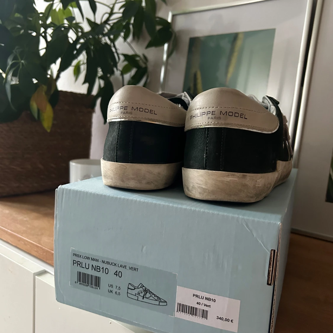 Philippe Model mörkblåa sneakers i mocka - 2