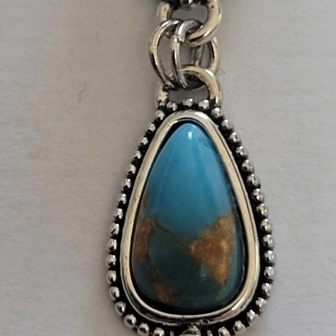  Helt nya Boho örhängen med blå stenar - 3