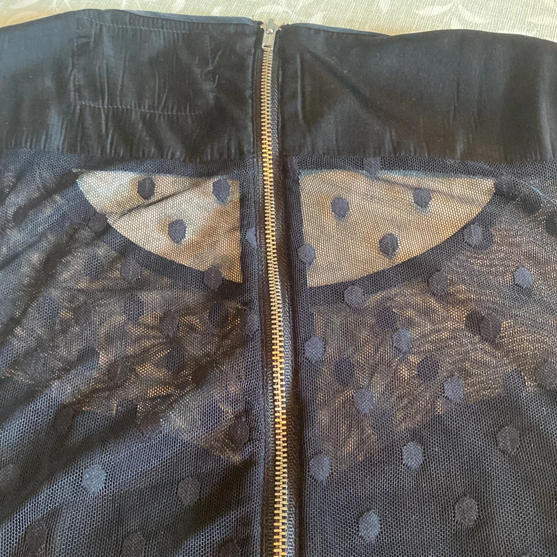 Svart prickig klänning R&D Label - 4