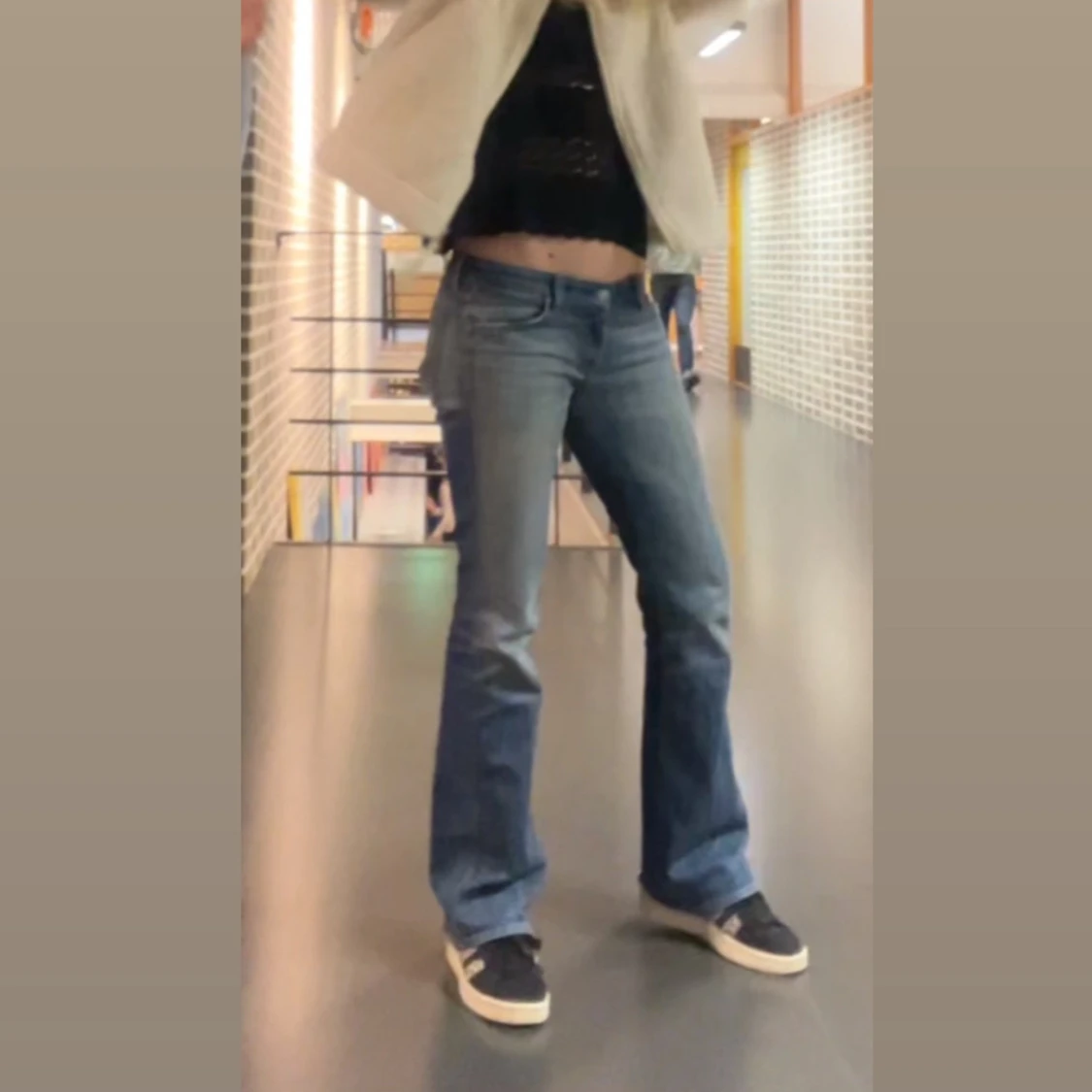 Lågmidjade jeans