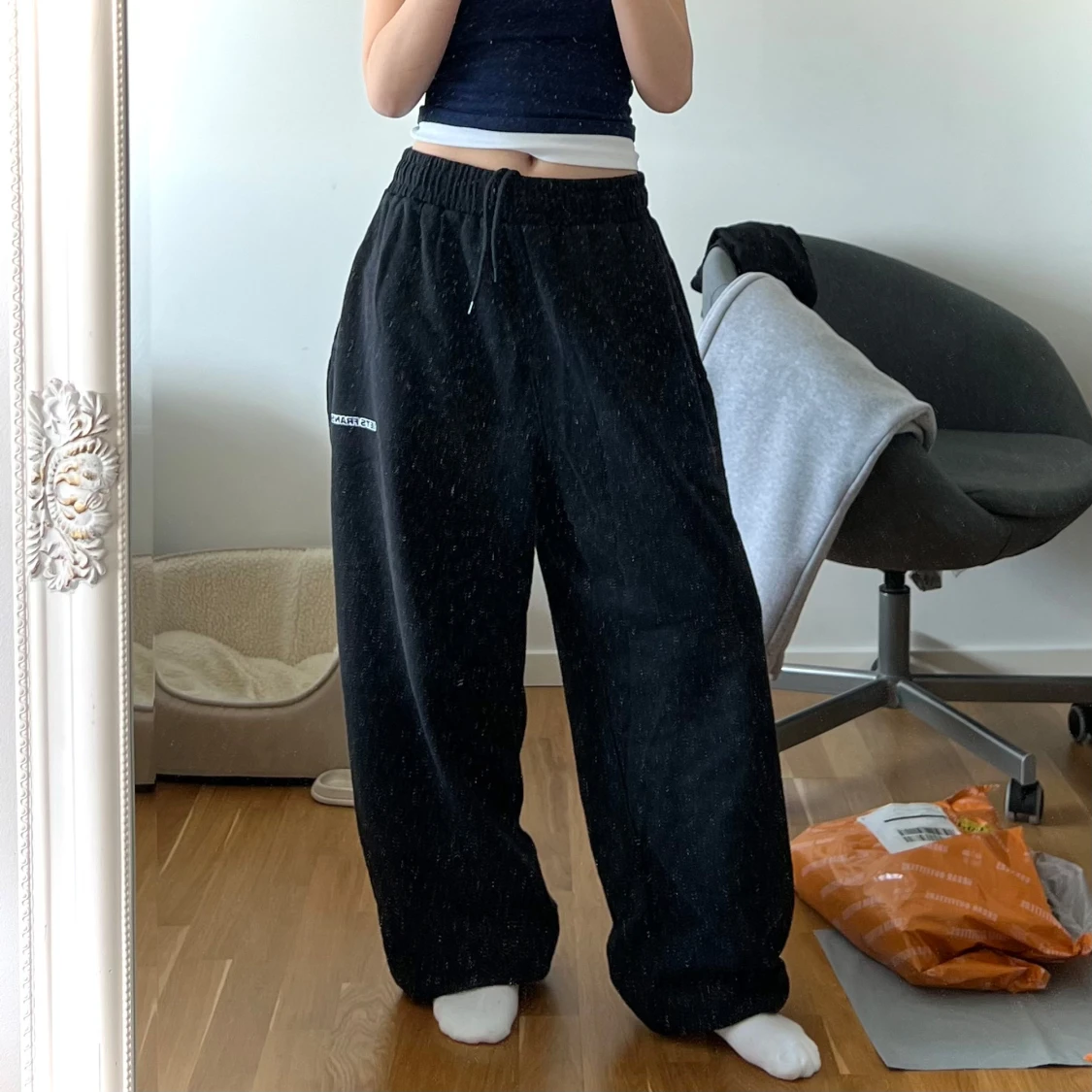 Iets frans Black Harri Baggy Jogger