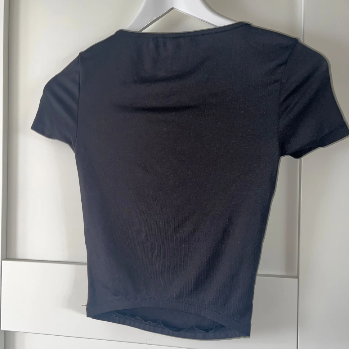 Svart kortärmad topp - 1