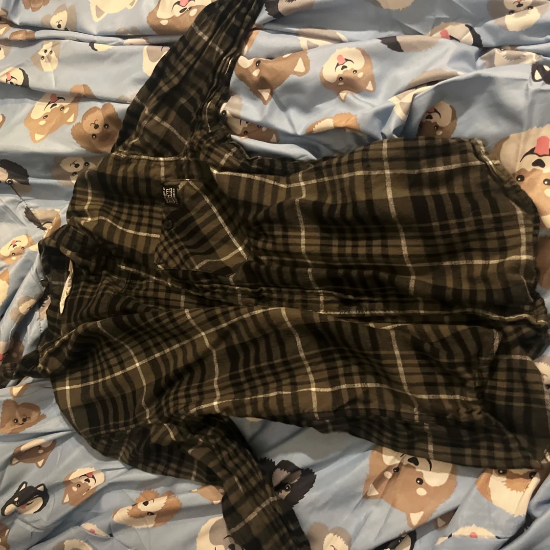 Rutig skjorta från H&M i svart och grått