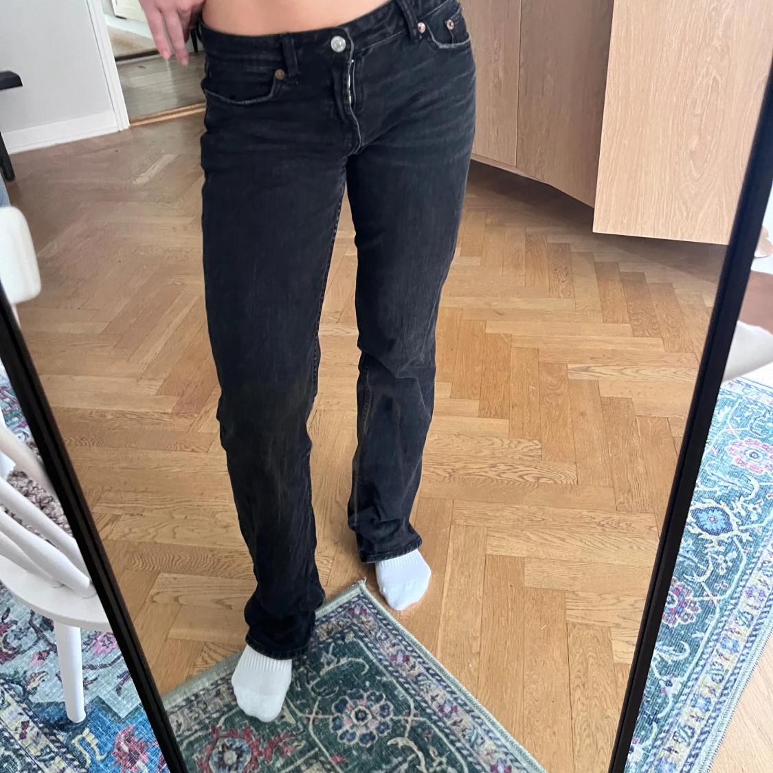 Lågmidjade Raka jeans