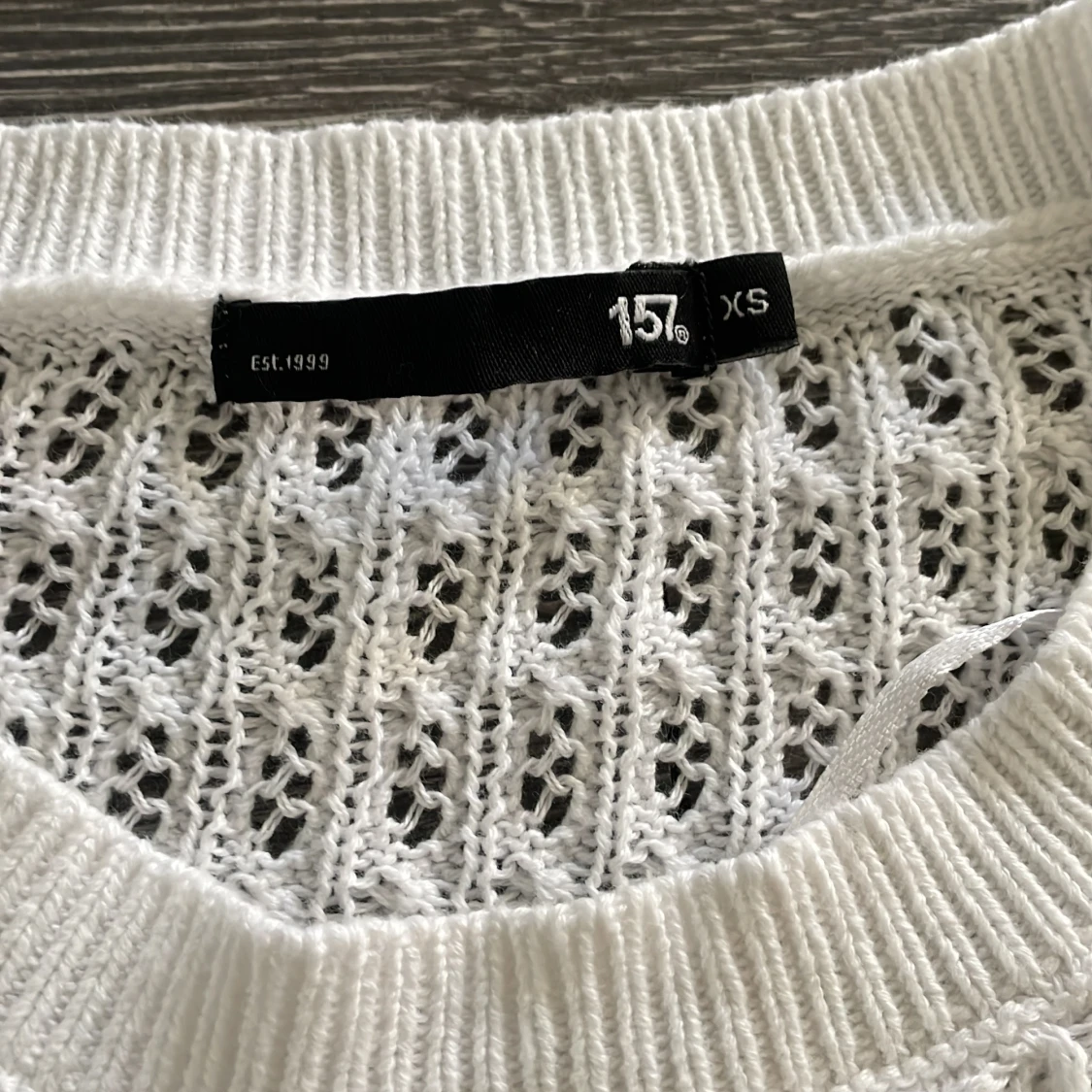 Vit stickad tröja från 157 XS - 2