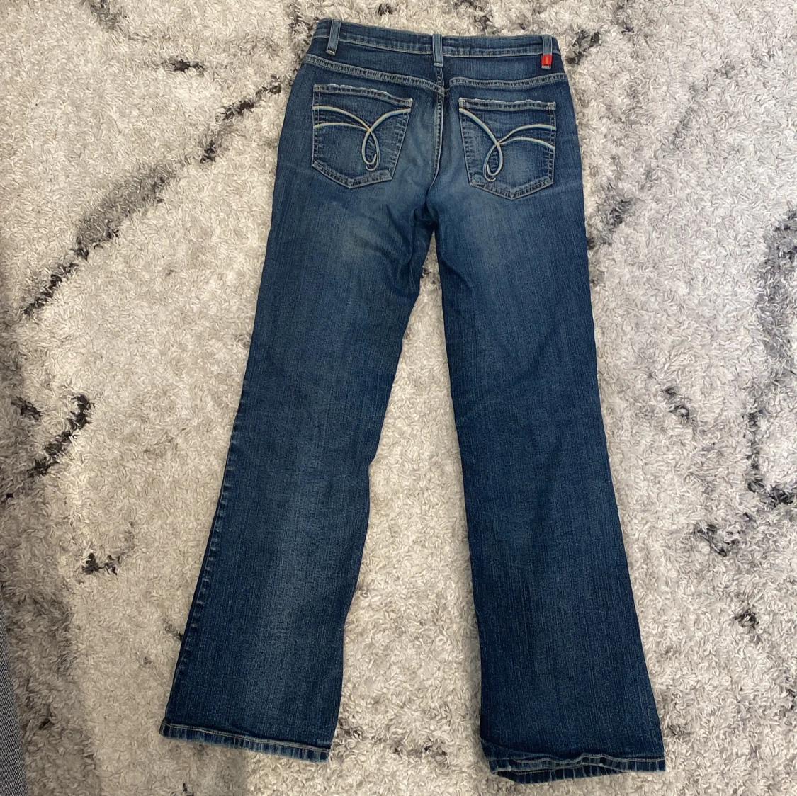 lågmidjade jeans  - 90