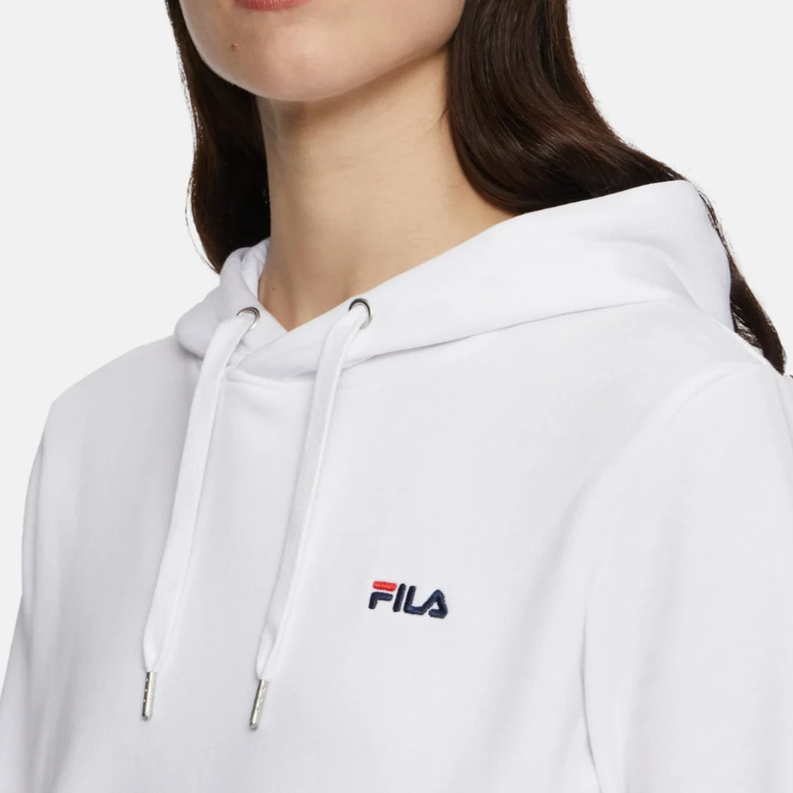 Vit hoodie från FILA med snörning - 1