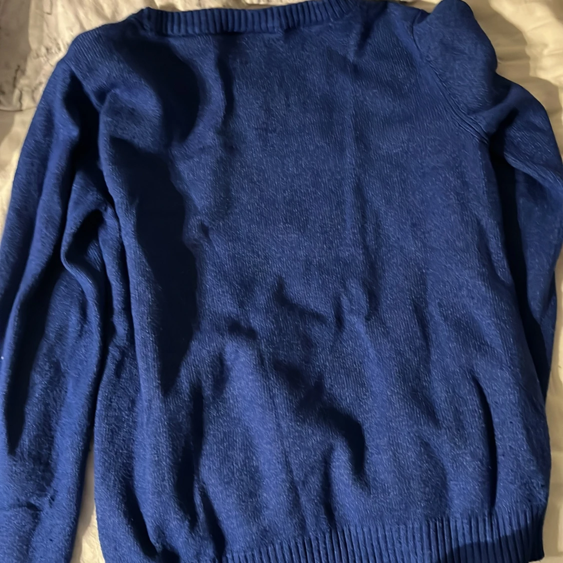 Blå stickad tröja från VILA - 1