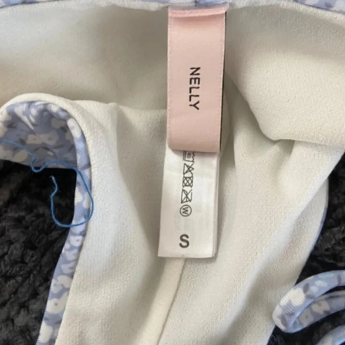 Blå blommig bikini - 1