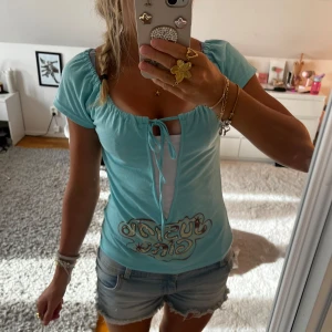 Fin blå blus - Aldrig använd❤️ vintage och passar mig som har xs/s 