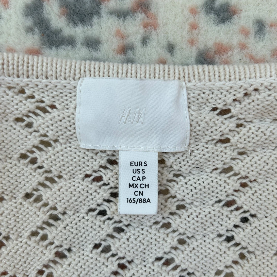 beige stickad topp - 2