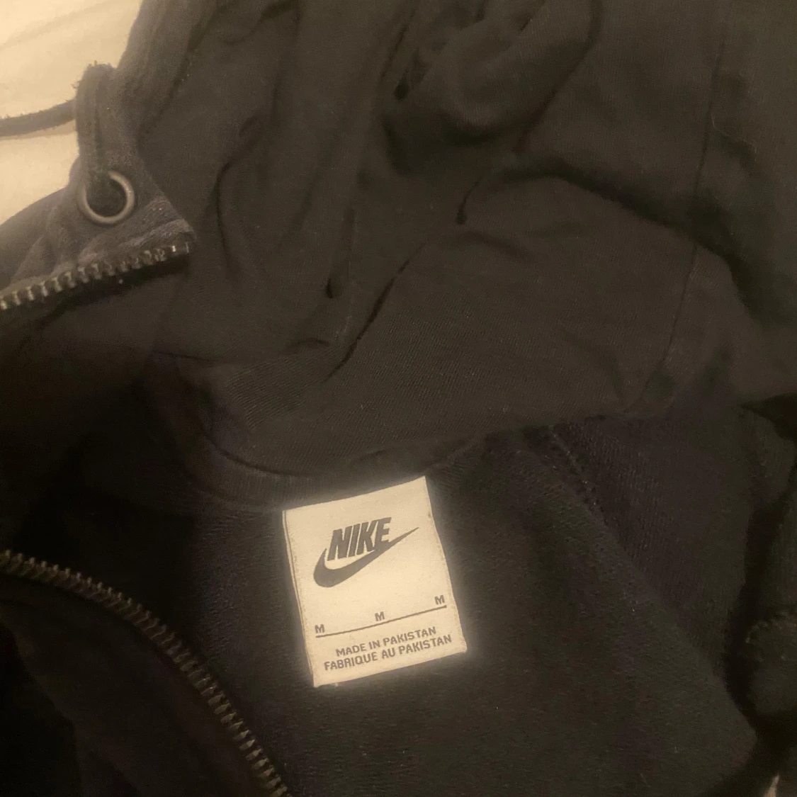 Svart Nike hoodie med dragkedja - 4