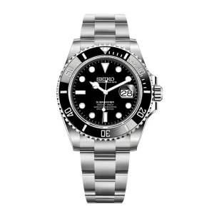 PREORDER - Seiko Submariner mod - Förbeställ denna snygga Seiko submariner modden! Uppskattad leverans tid är ungefär 2 veckor. Ta chansen innan den blir såld! Om klockan: 40mm, rostfritt stål, Nh35 automatiskt urverk, datumvisare.