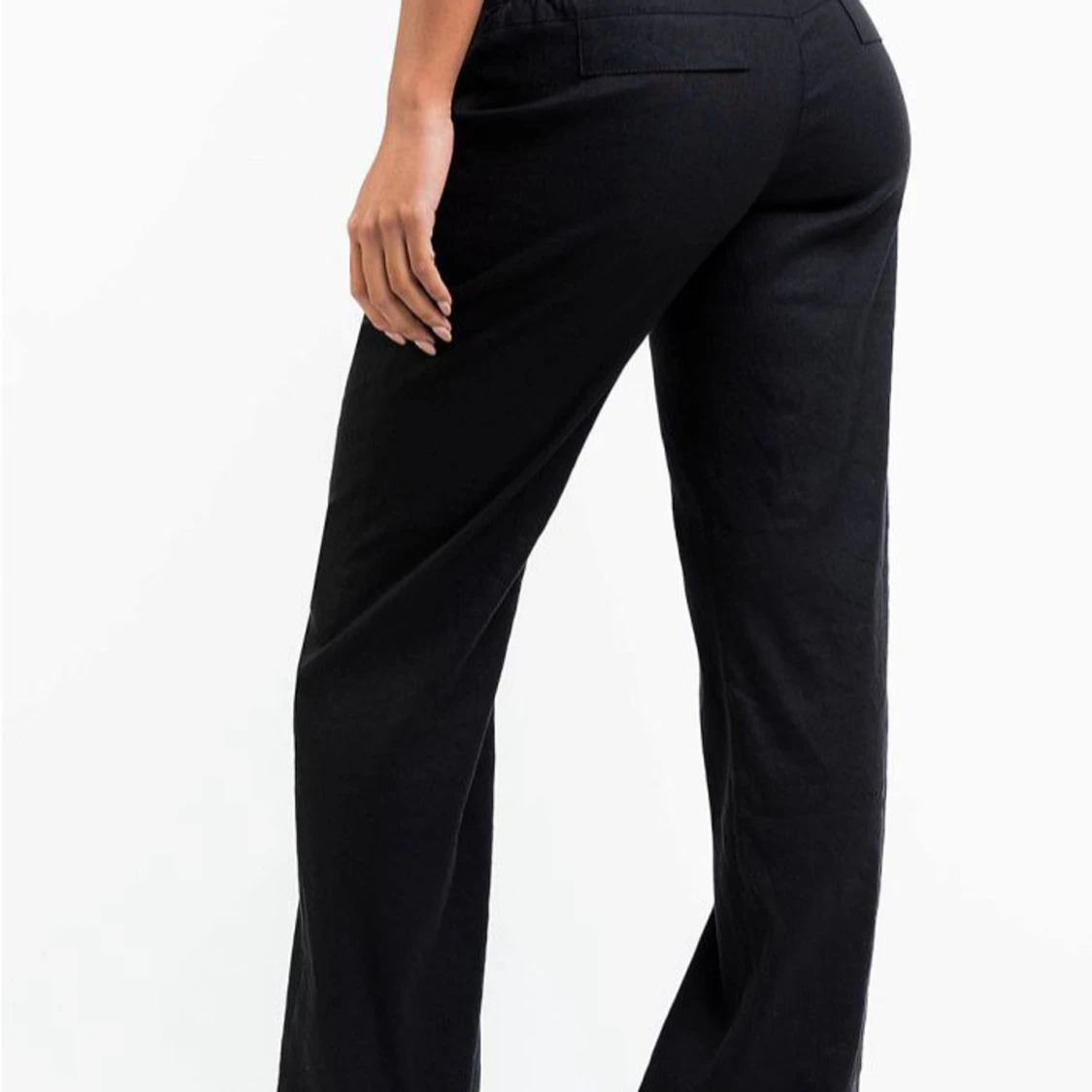 Svarta linnebyxor från madlady - 1