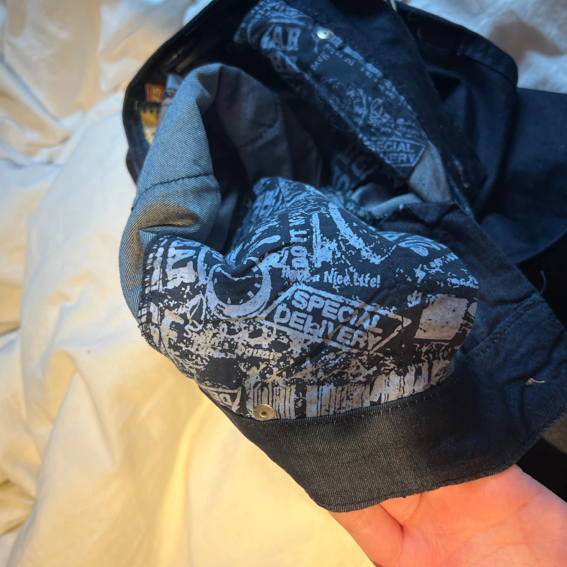 Mörkblå bootcut jeans från Replay - 3