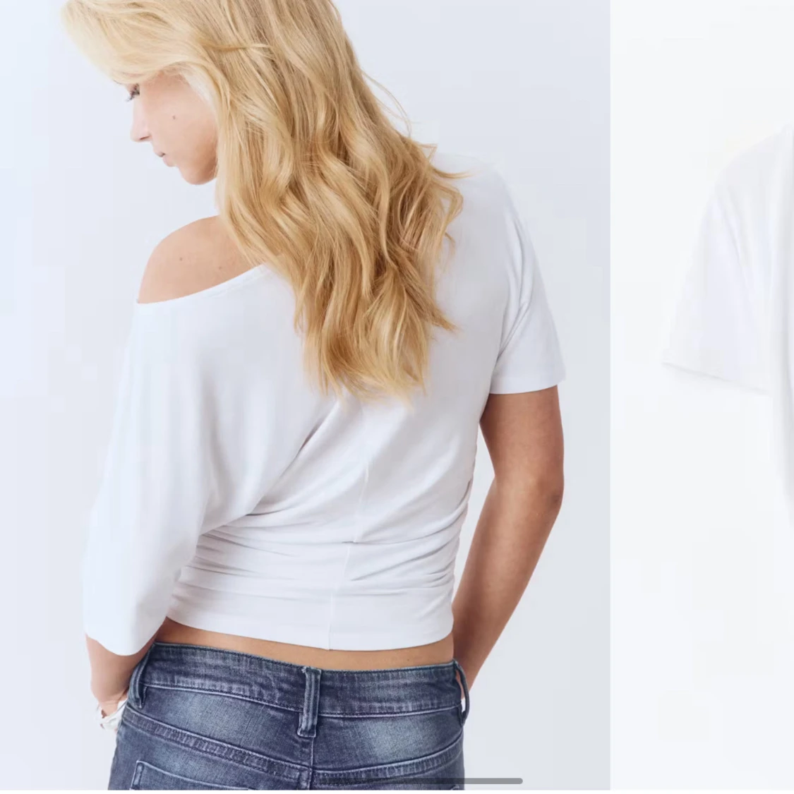 Vit off sholder tröja - 2