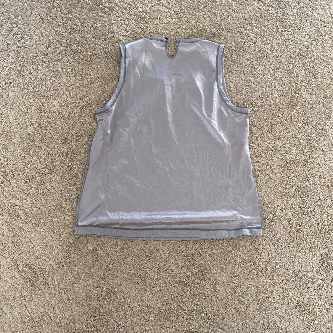 Silvrig glittrig festtopp - 3