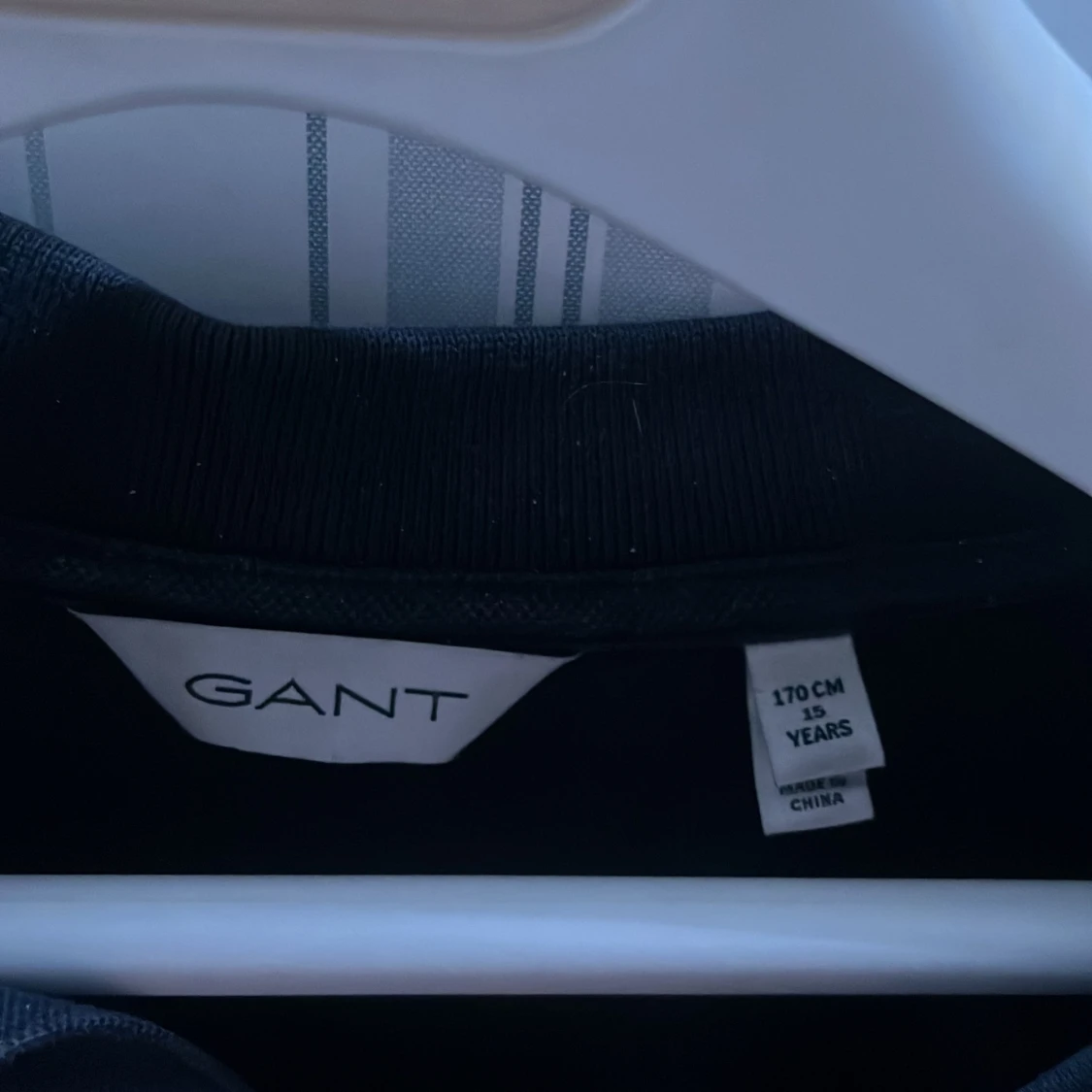 Svart kortärmad pikétröja från GANT - 2