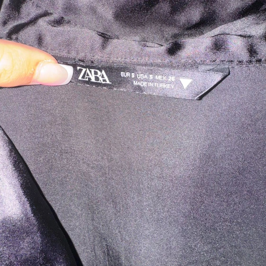 Svart omlottklänning från Zara - 1