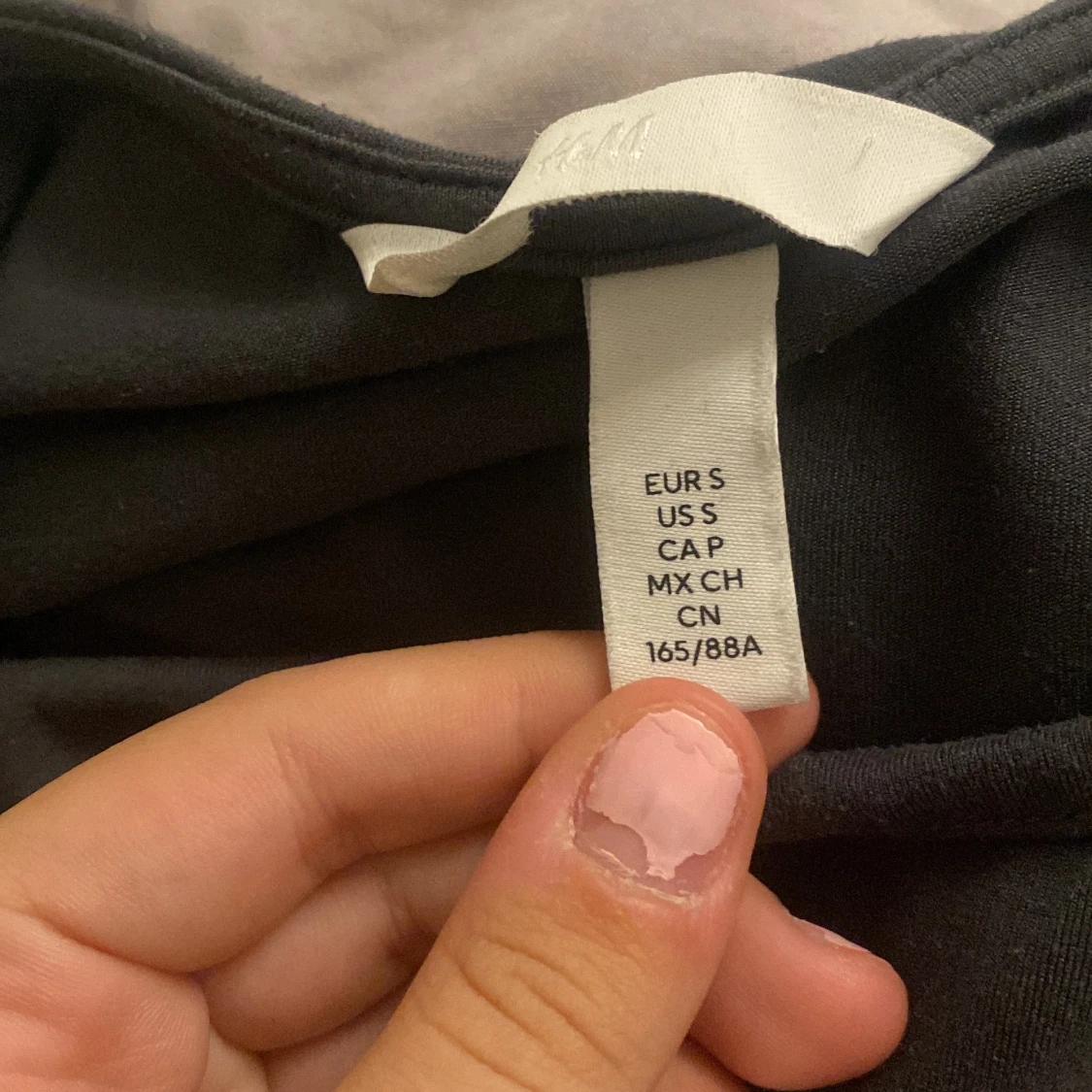 Svart långärmad topp från H&M - 2