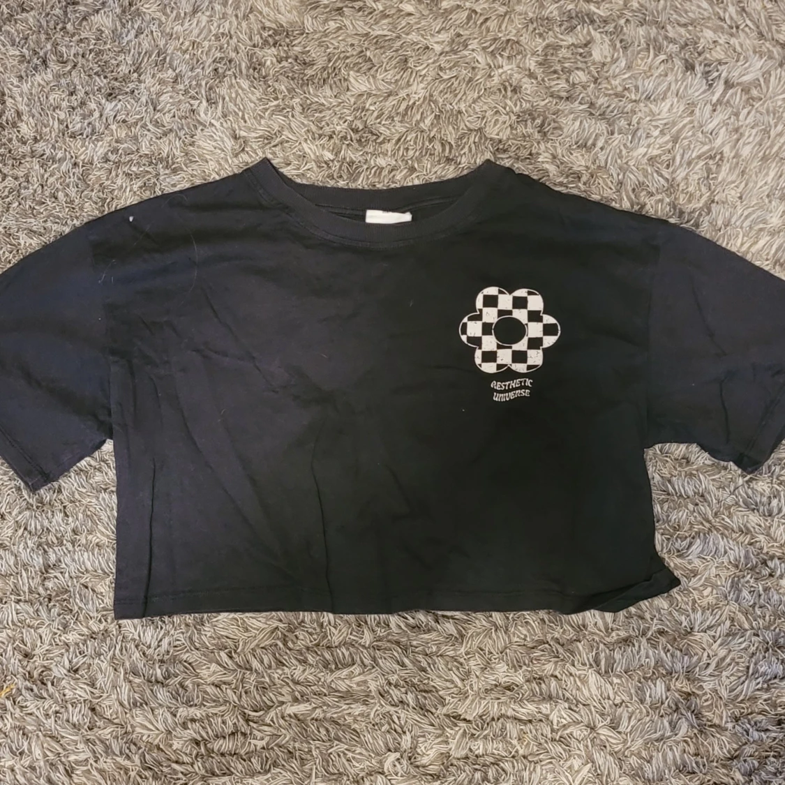 Svart croppad topp Kappahl