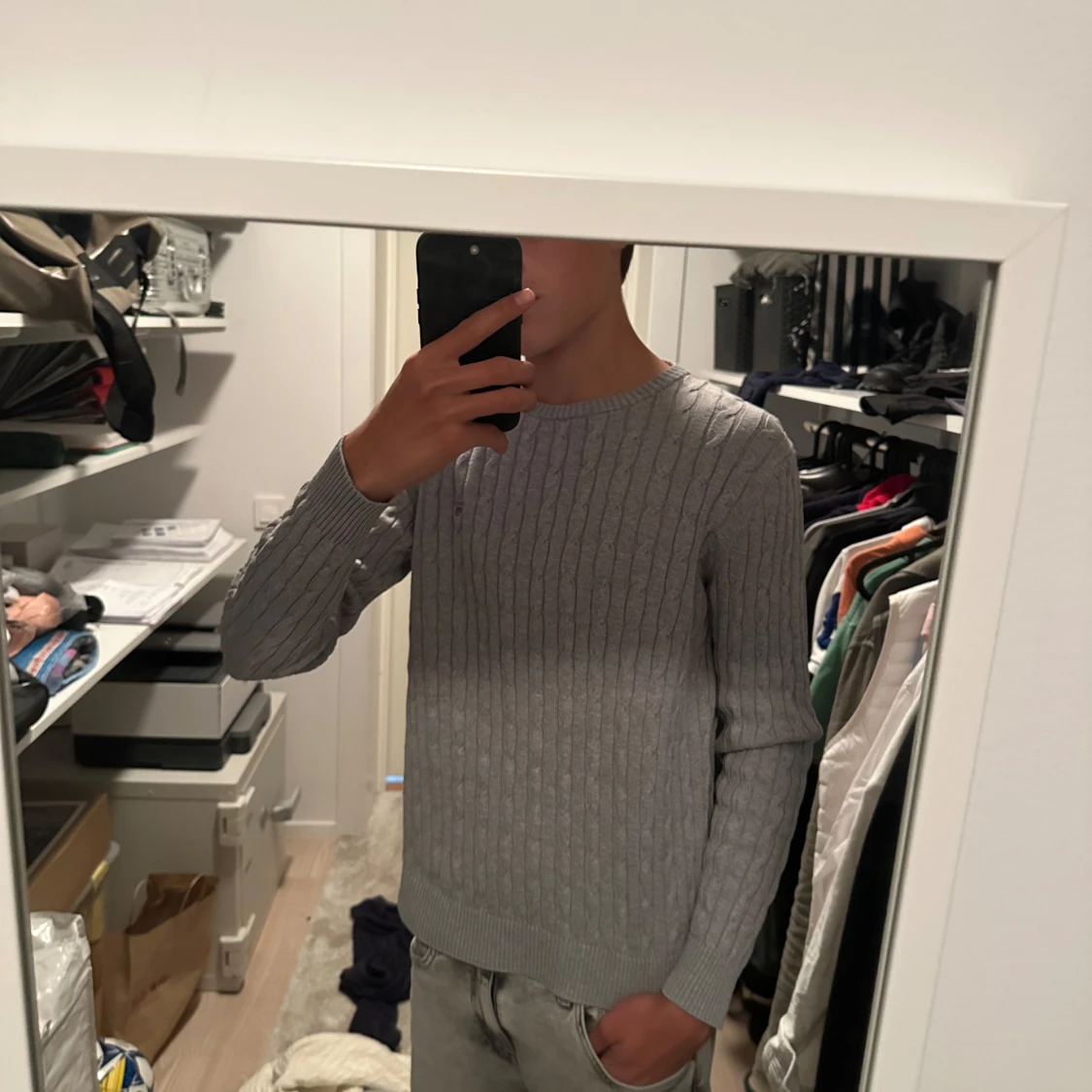 2 stycken Kabelstickade tröjor från Gant - 3