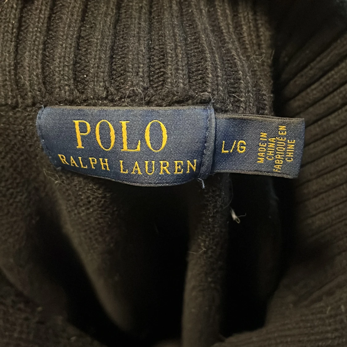 Svart stickad tröja Polo Ralph Lauren - 1