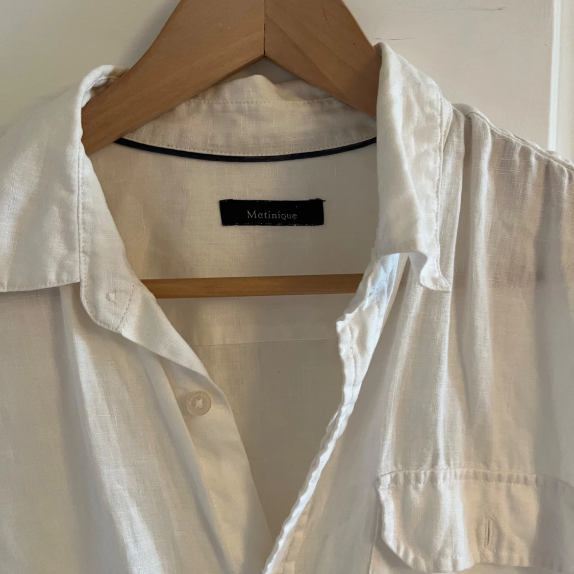 Vit linneskjorta från Matinique - 1