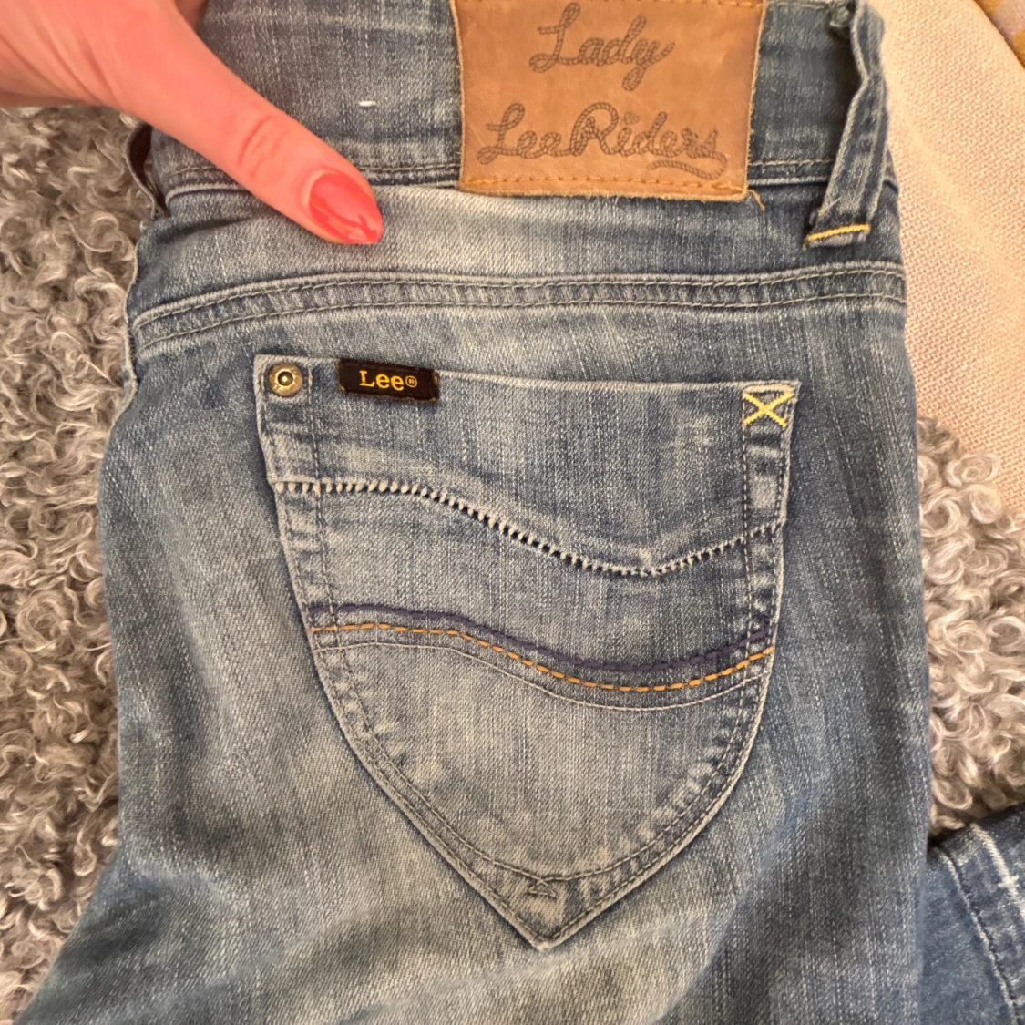 Blå Lee Lady Le Riders jeans