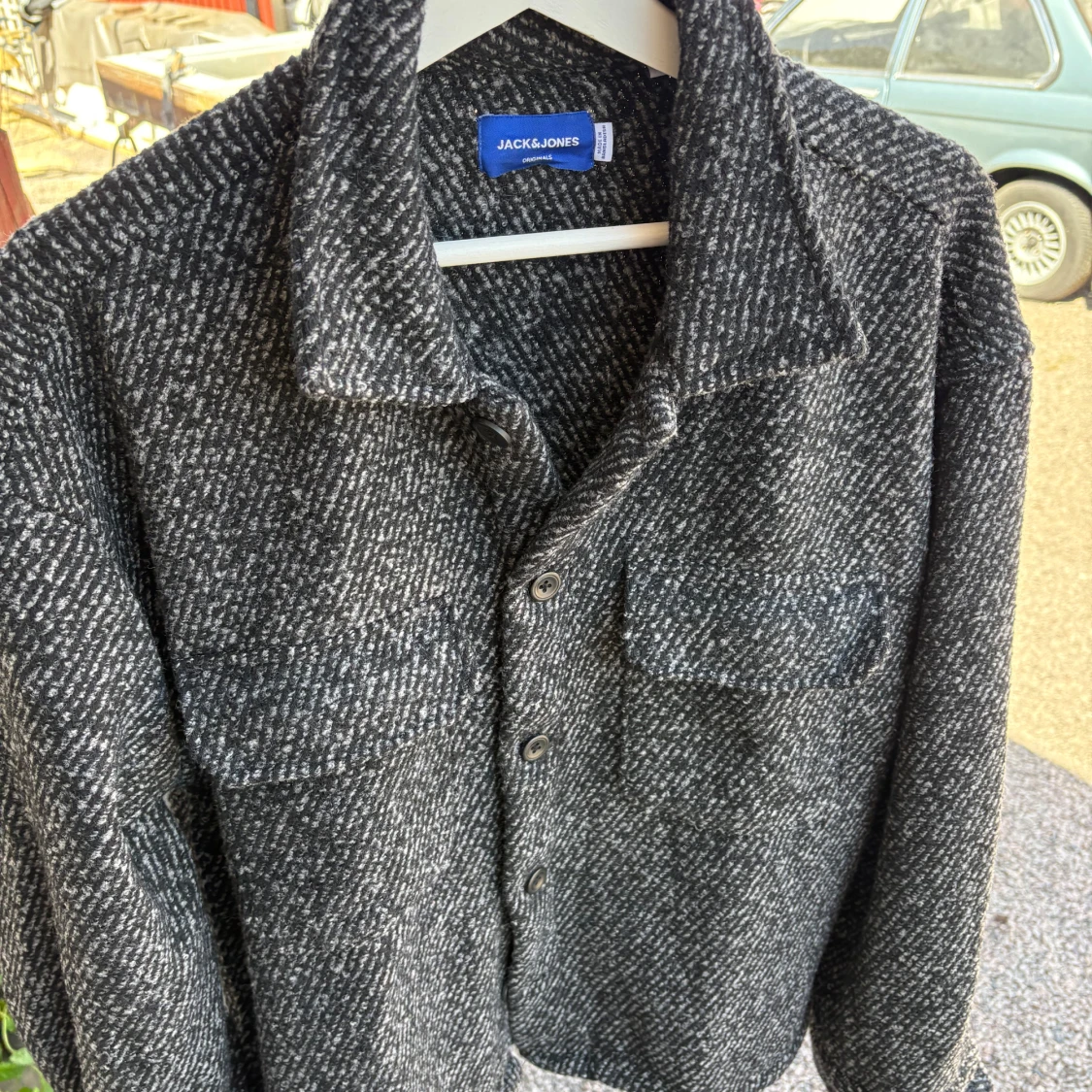 Svart och grå overshirt/jacka från Jack & Jones