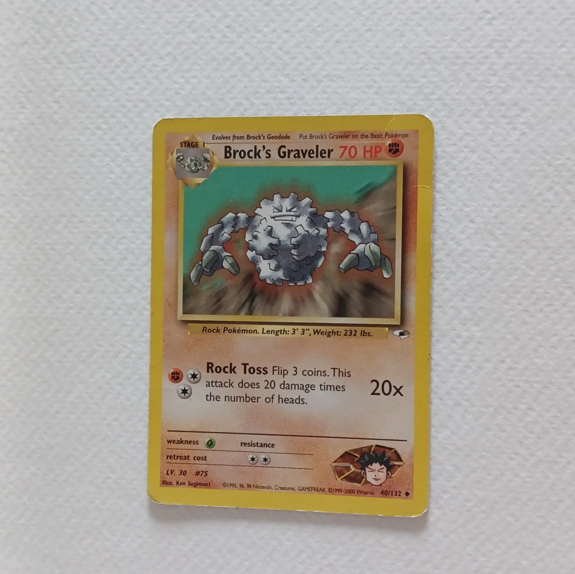 Brock's Graveler Pokémonkort - 2