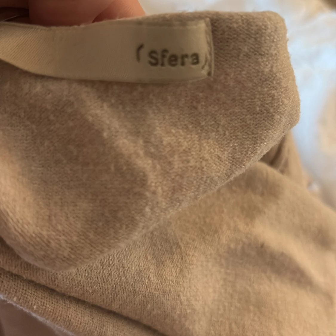 Beige långärmad topp från sfera ett spansk märke  - 1