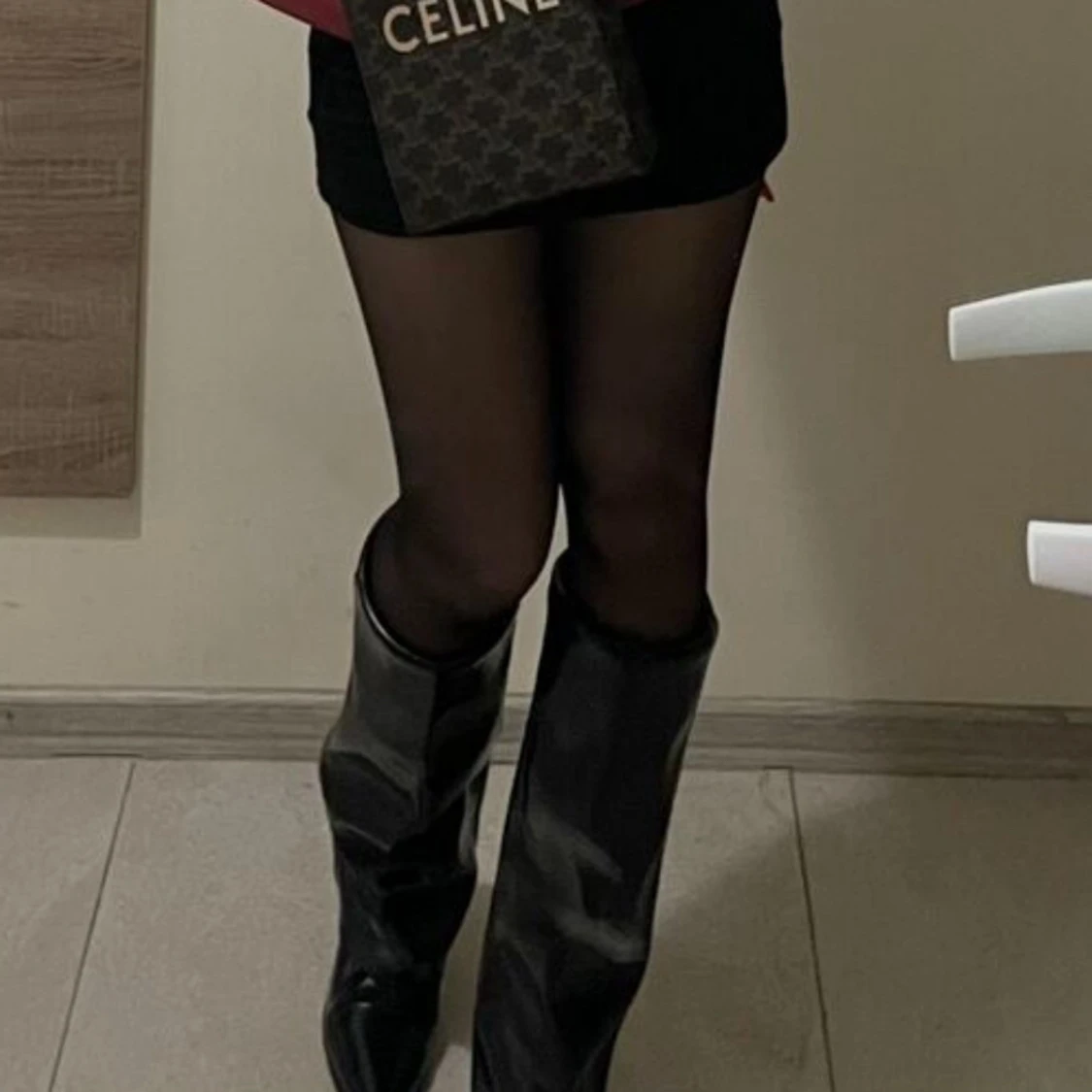 Svarta stövlar med klack och spetsig tå - 3