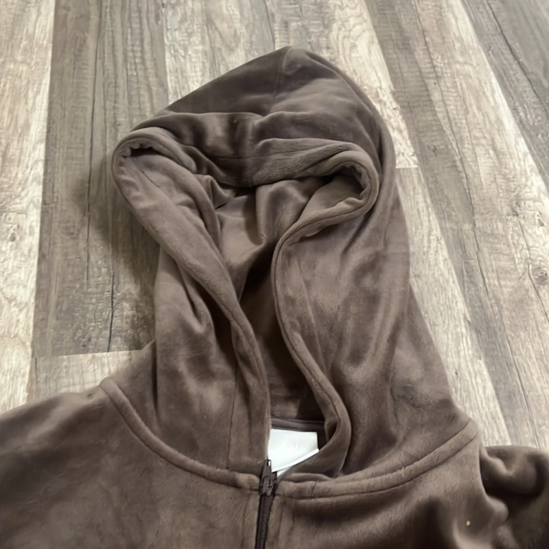 Brun fleecehoodie från H&M - 2