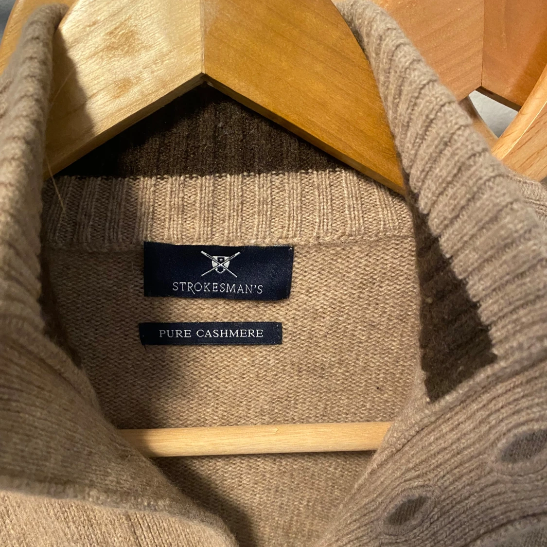 Beige kashmir cardigan - 1