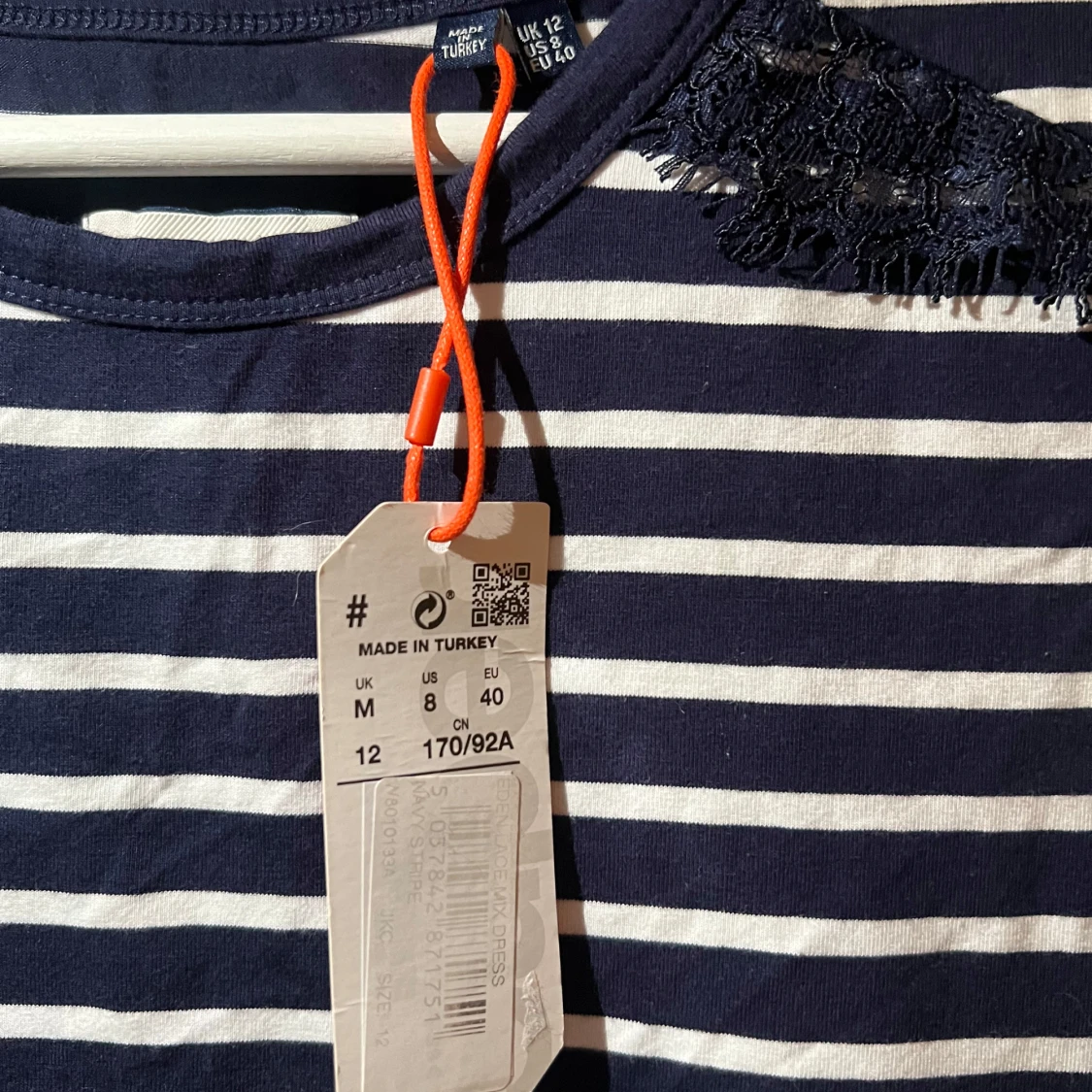 Randig klänning med spetsdetalj från Superdry - 2