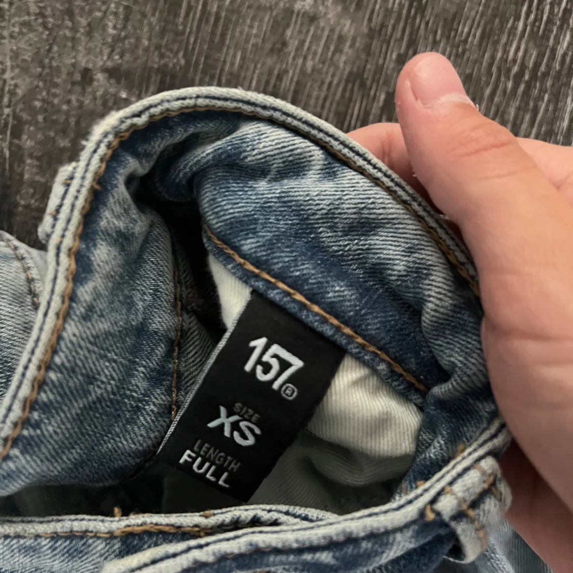 Ljusblå bootcut jeans  - 2