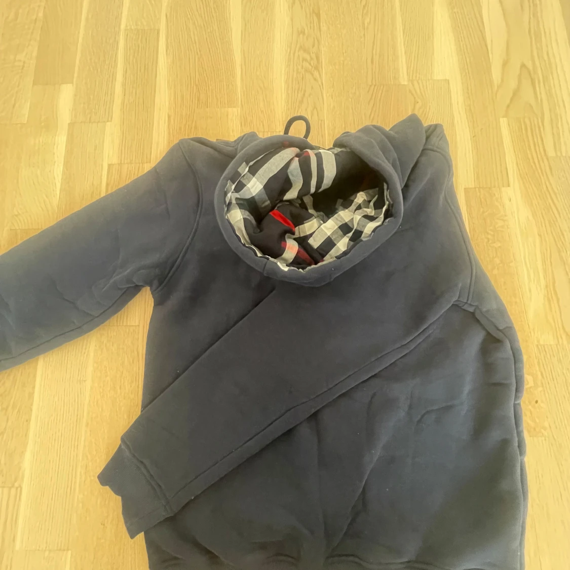 Burberry blå zip hoodie - 4