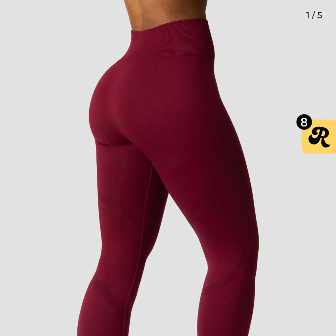 Vinröda seamless leggings från ICANIWILL - 2
