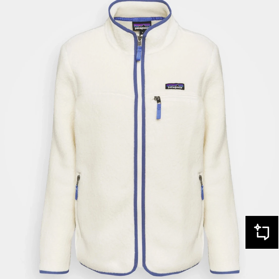 Vit fleecejacka från Patagonia