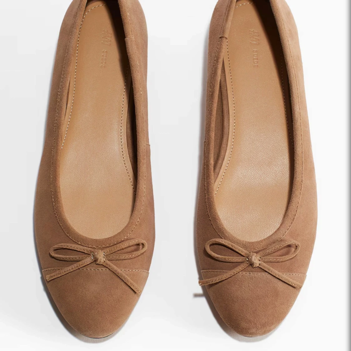Bruna ballerinaskor från H&M