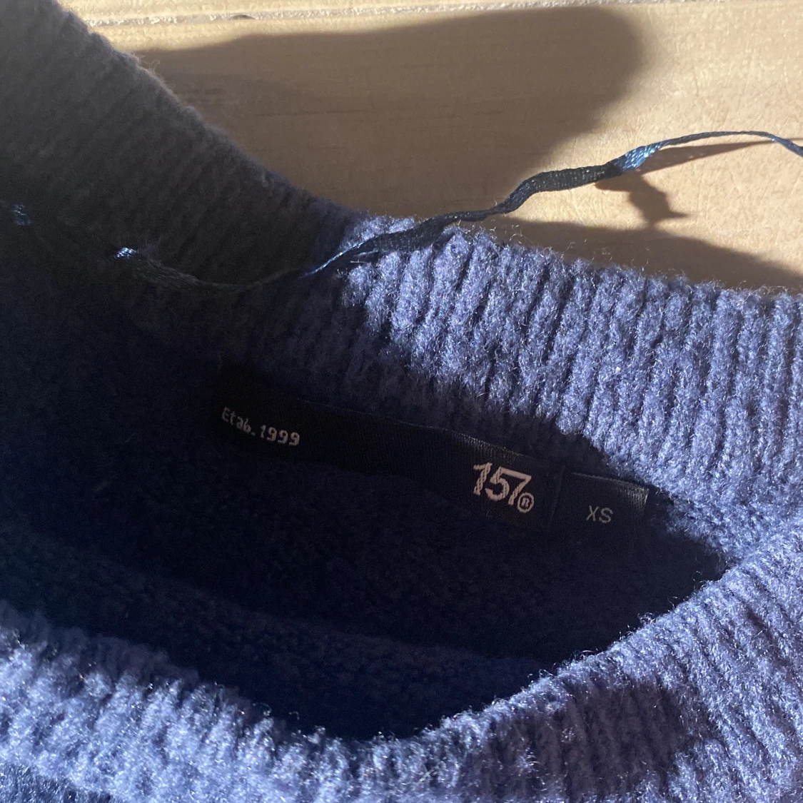 Mörkblå fleece-tröja från 157 - 1