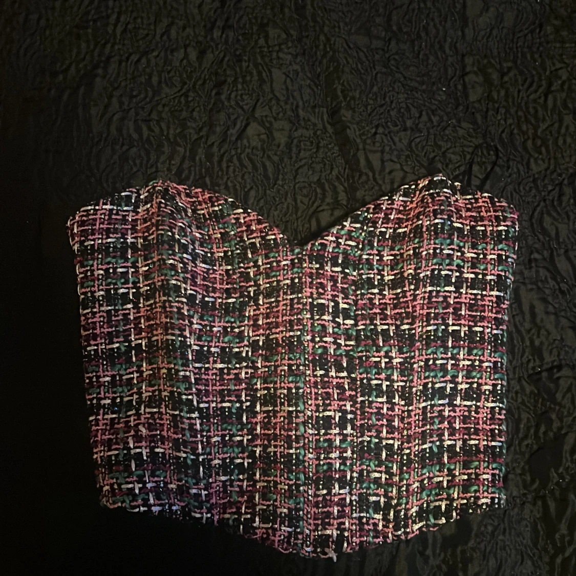 Färgglad korsett-topp från Zara