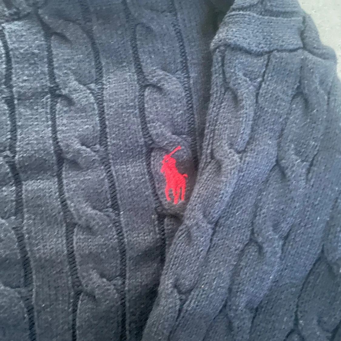 Mörkblå stickad tröja från Polo Ralph Lauren - 3