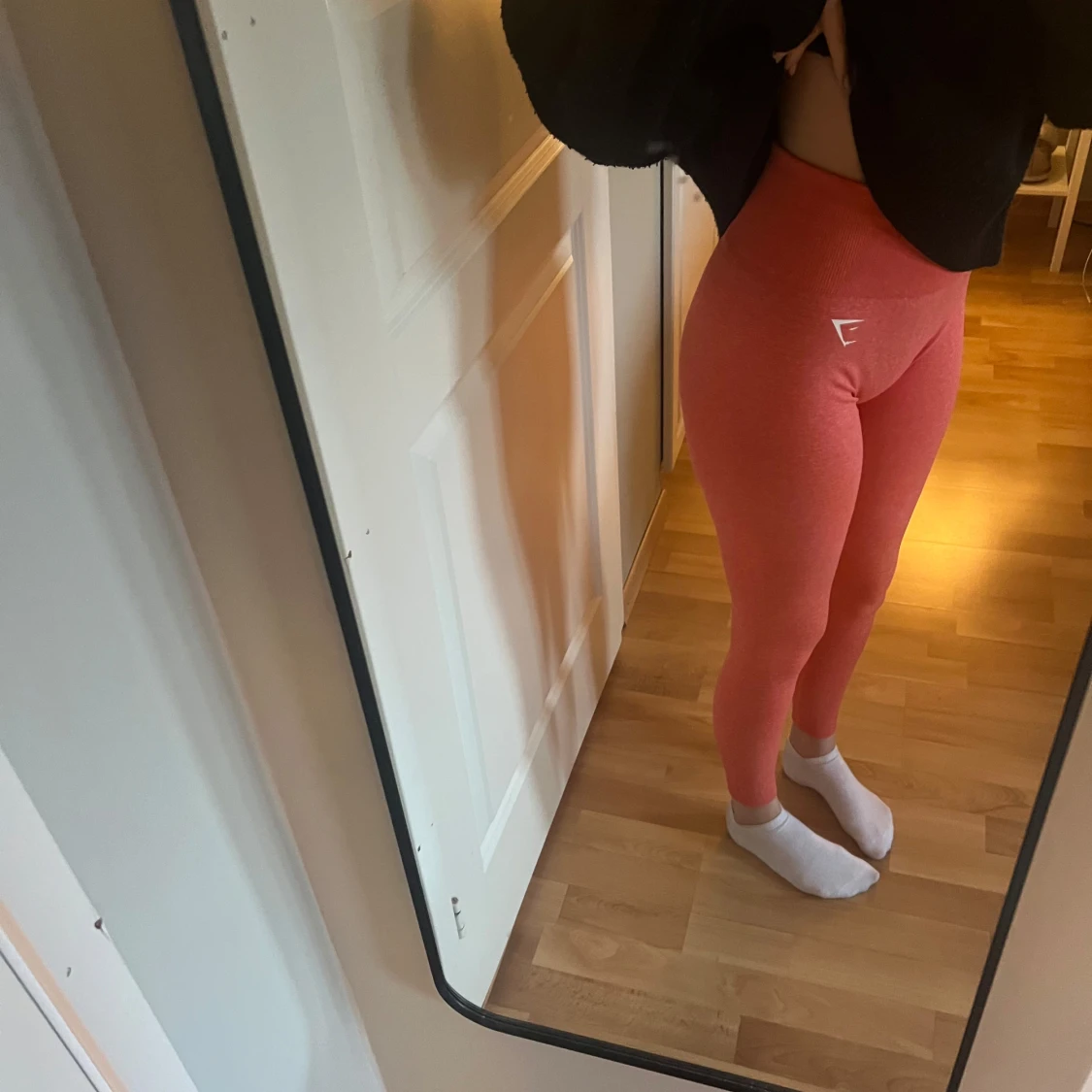 Rosa seamless tights från Gymshark