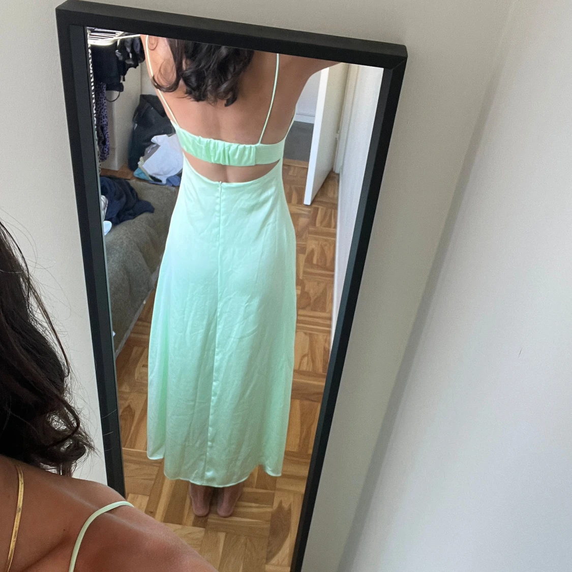 Limegrön klänning - 91