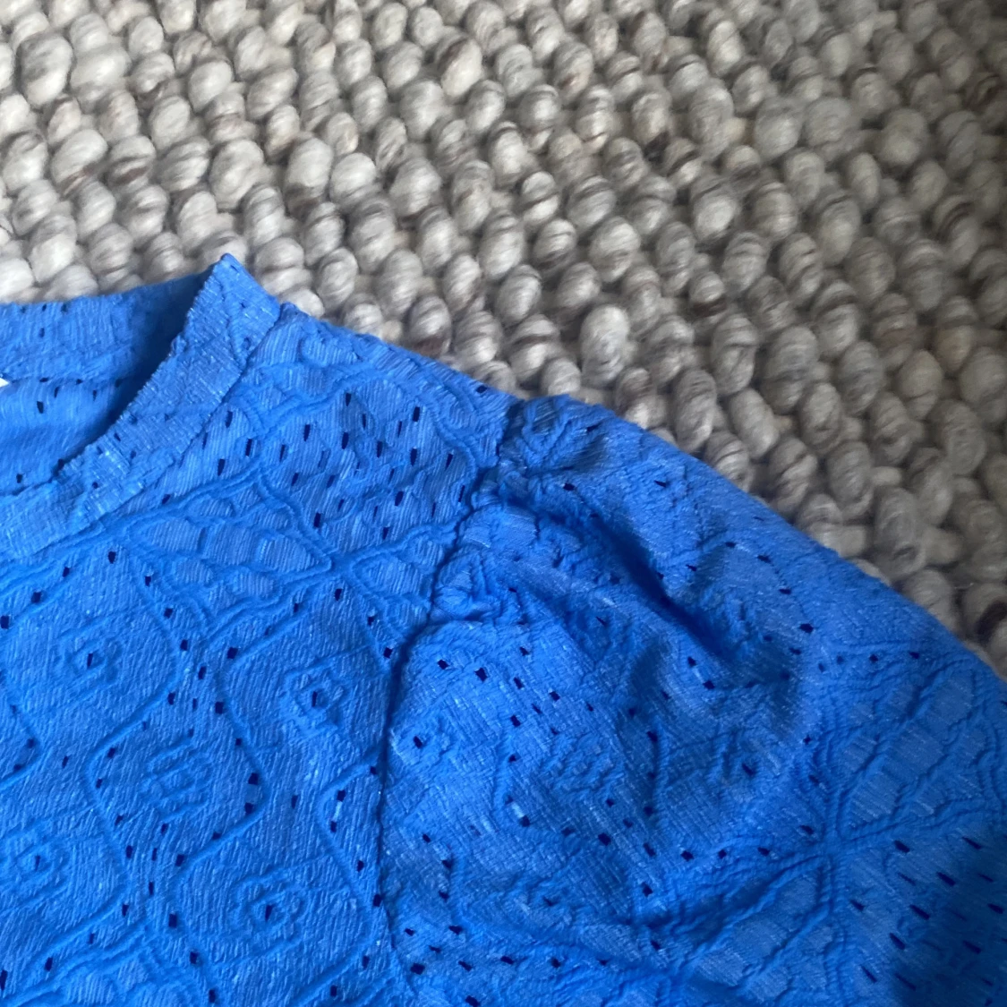 Blå spetsblus från Object - 4